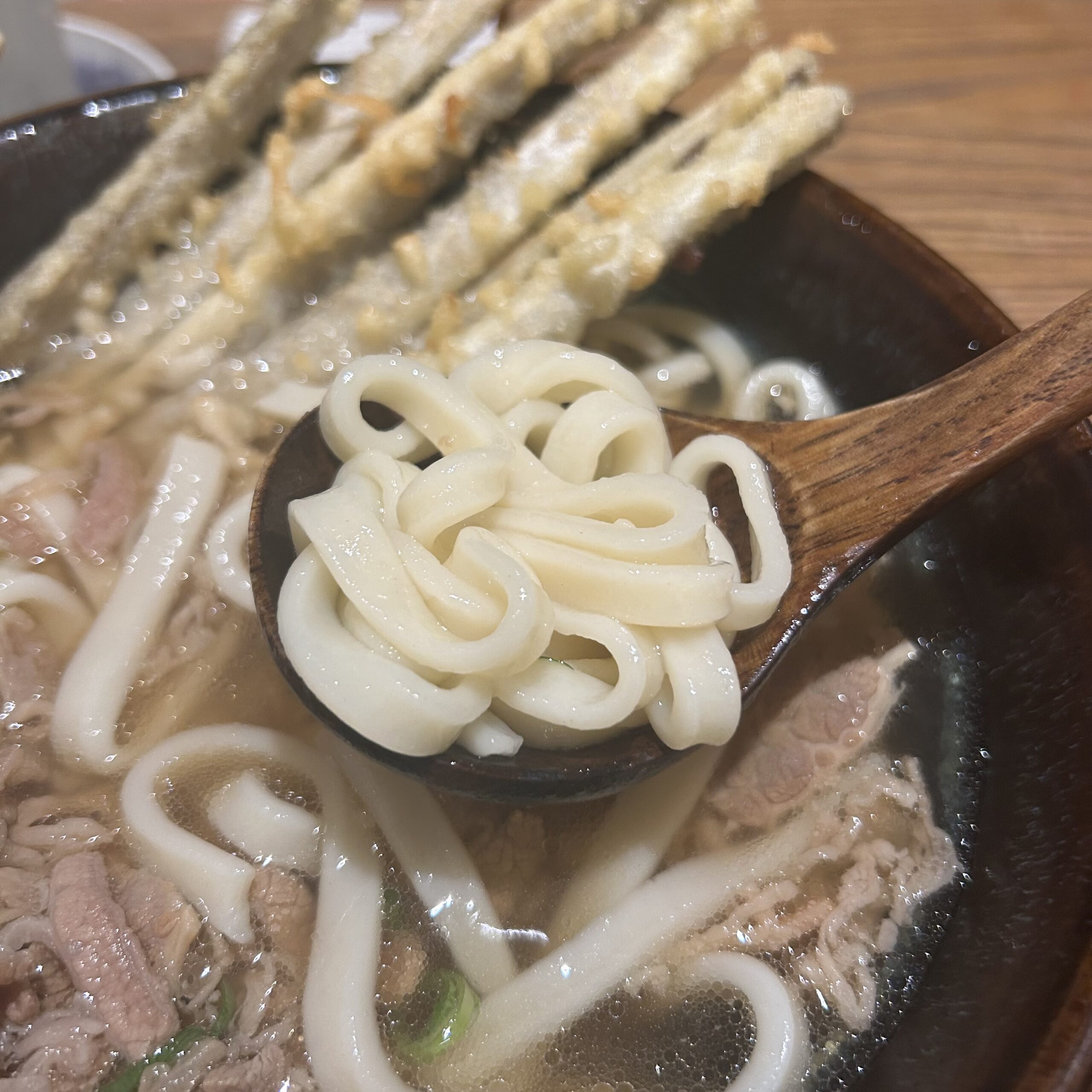 うどんのアップ