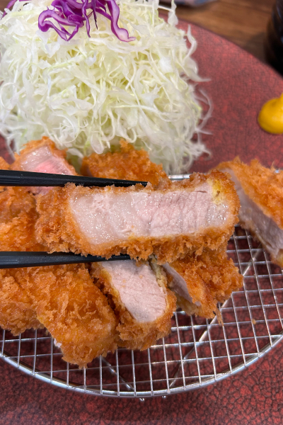 とんかつのアップ