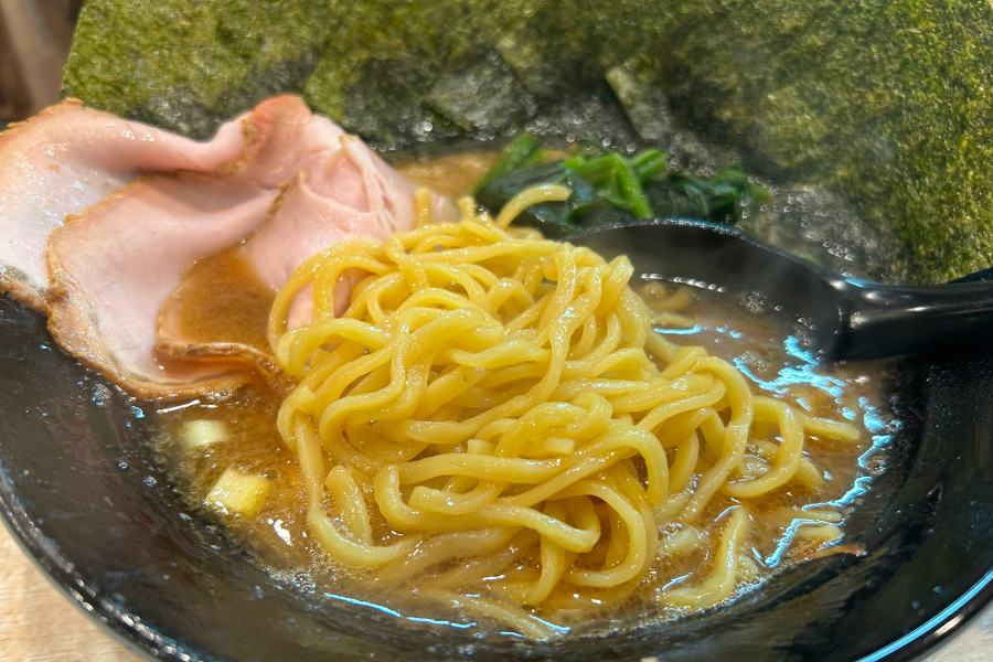ラーメンのアップ