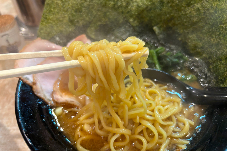 ラーメンのアップ