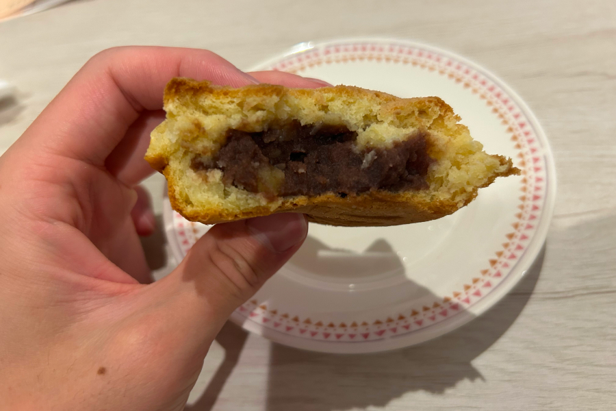 電車焼きの断面