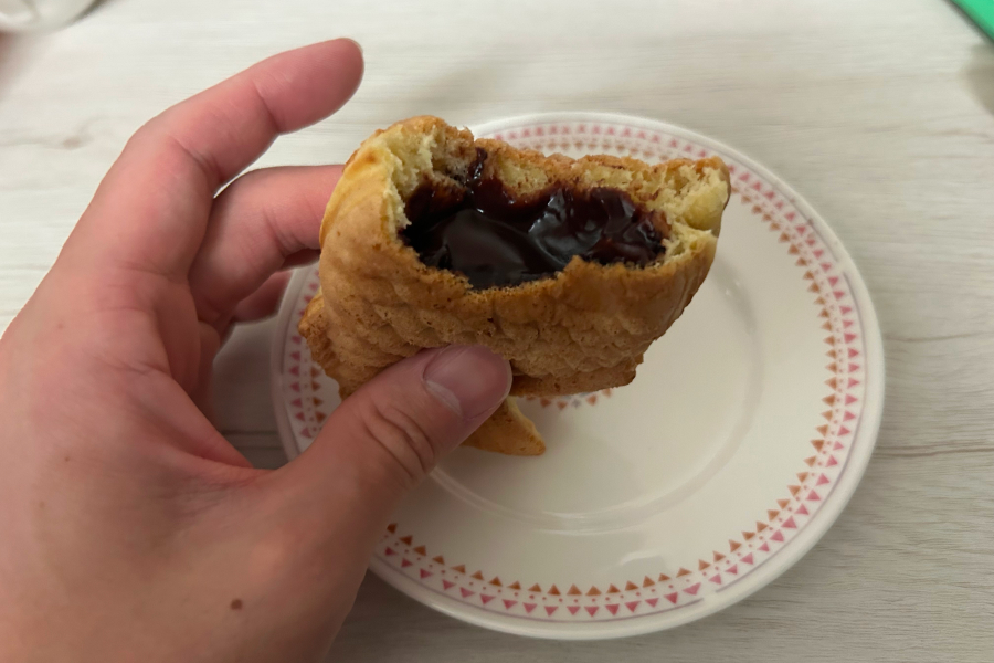 チョコレートの断面