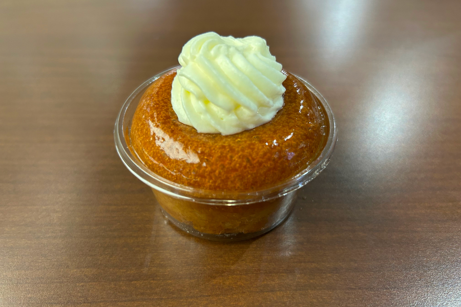 サバランを頂く直前。