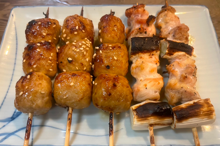 黄金色のつくねとねぎま。