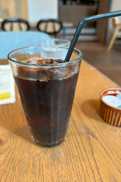 ランチセットのアイスコーヒー。