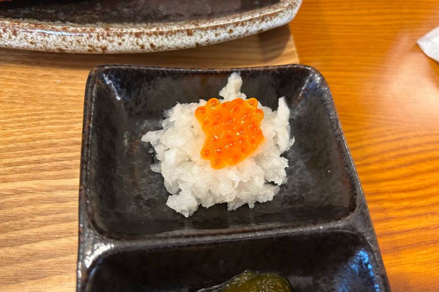 いくらと大根。