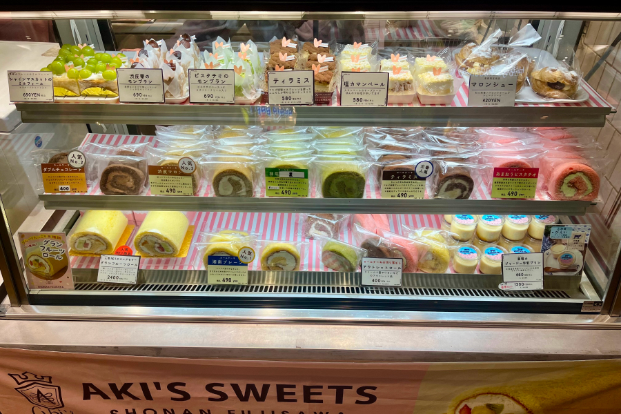 ショーケースの様子。