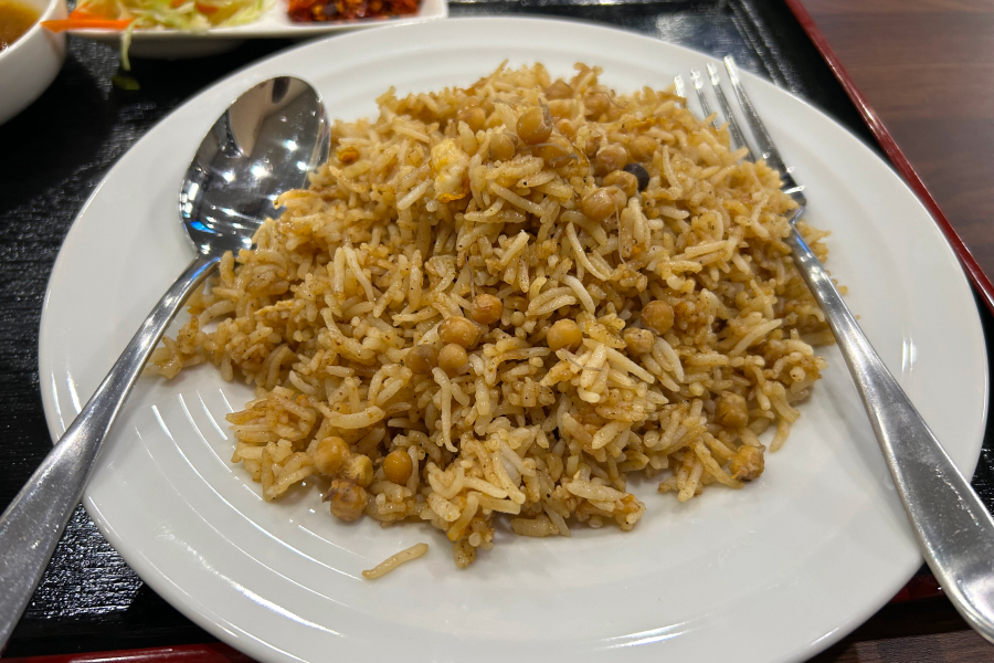 チャーハンのアップ。