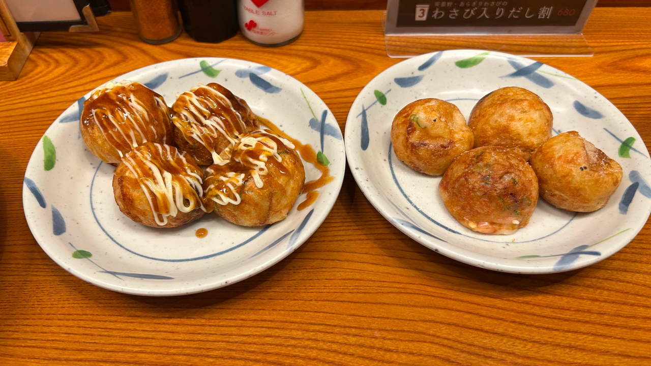 2種類のたこ焼き。