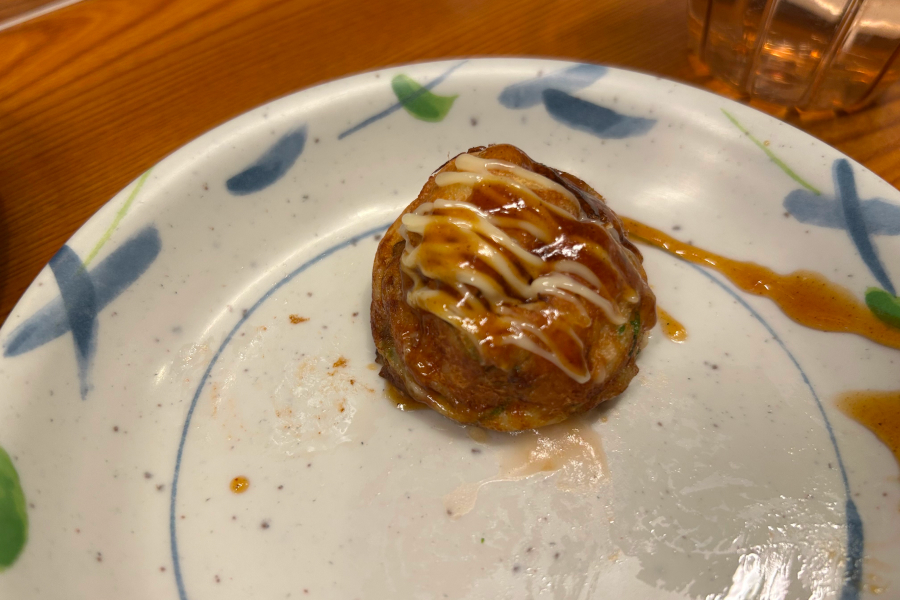 ソースマヨのたこ焼き。