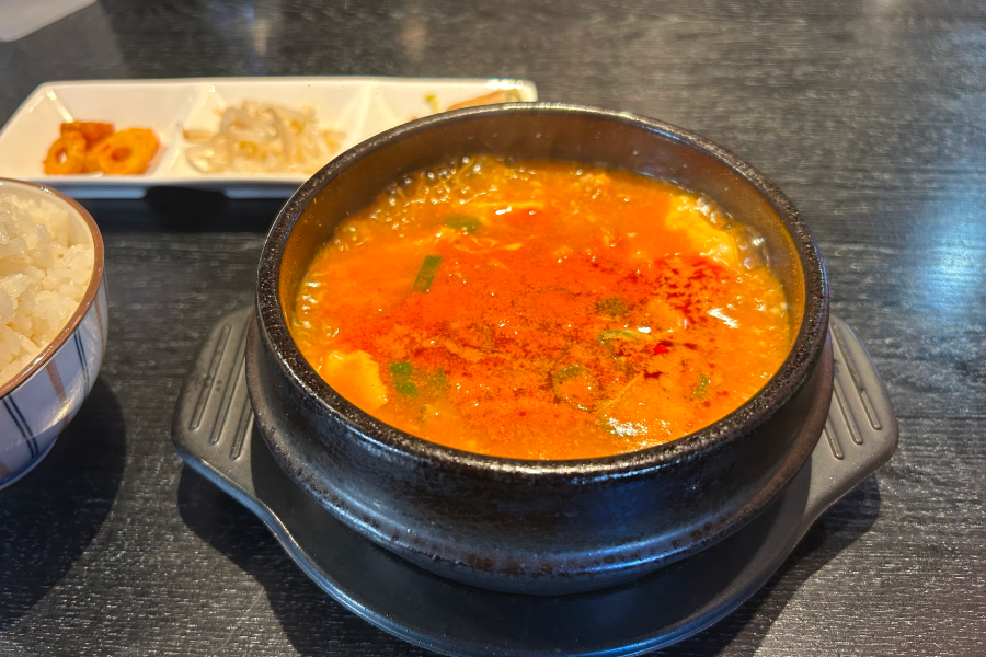 スンドュブチゲのアップ。