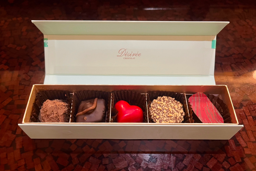 ショコラ５個入の中身。