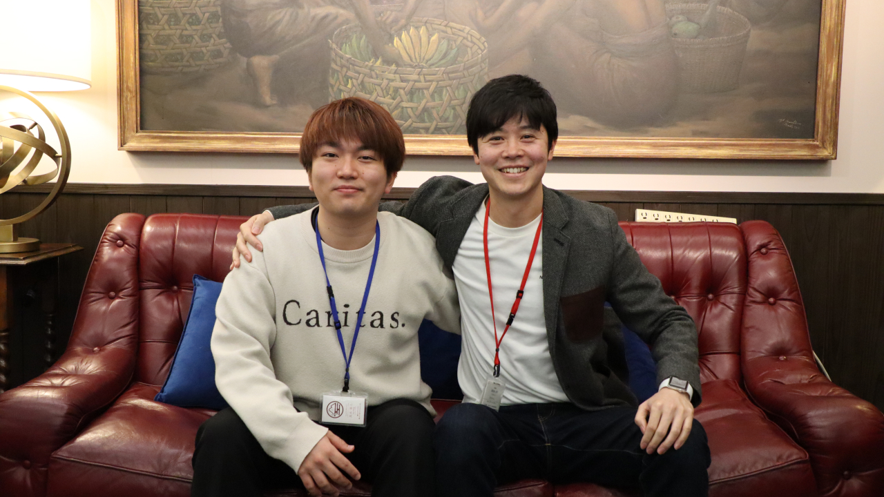 浦長瀬さんと高木さんの写真。