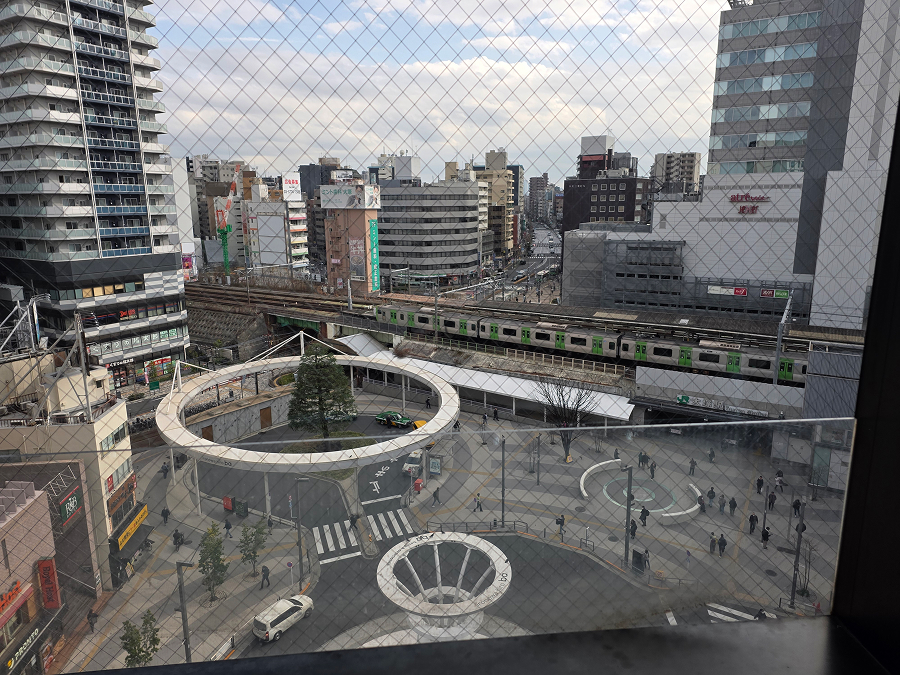 休憩室から見える眺望。