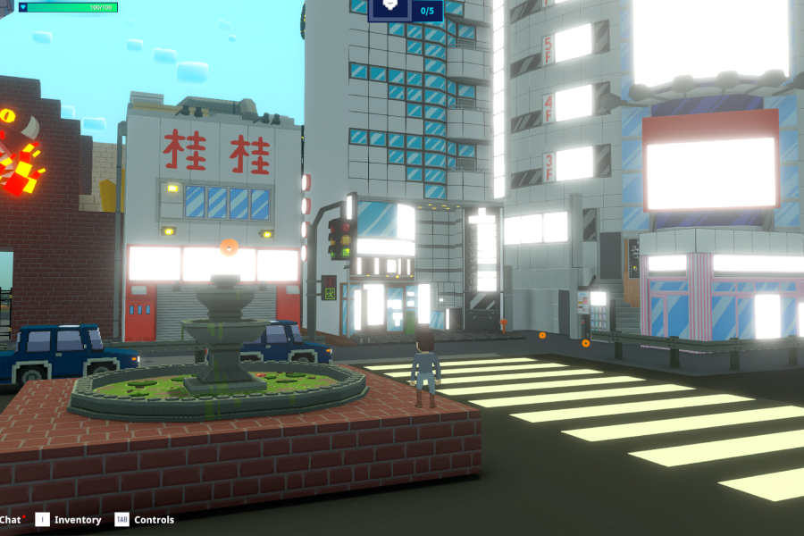 バーチャルとしまの街の様子。