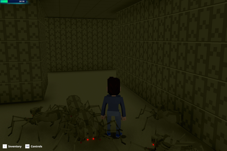 門の中にあるステージ。