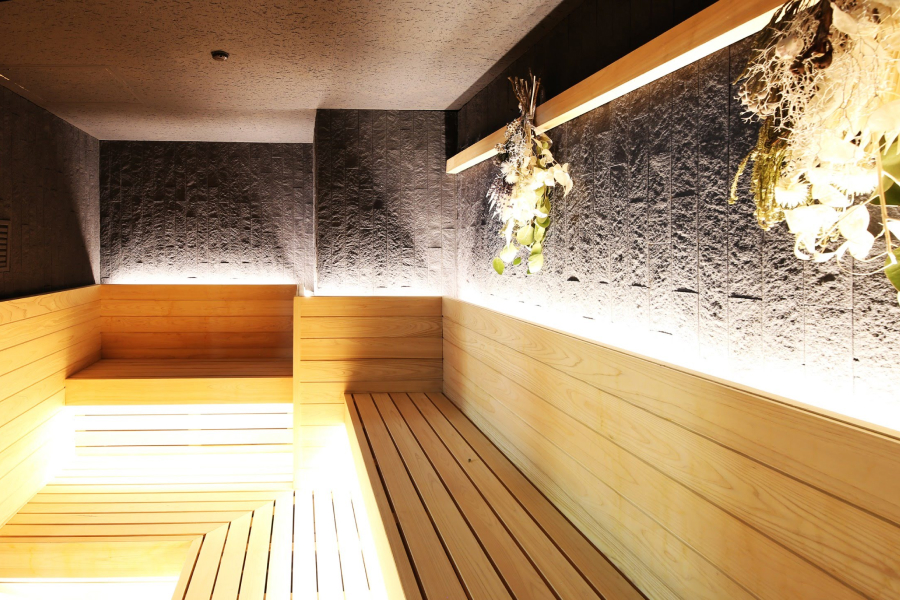 リニューアル後のサウナ室。