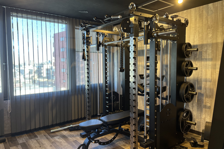 半個室のトレーニングブースその2。